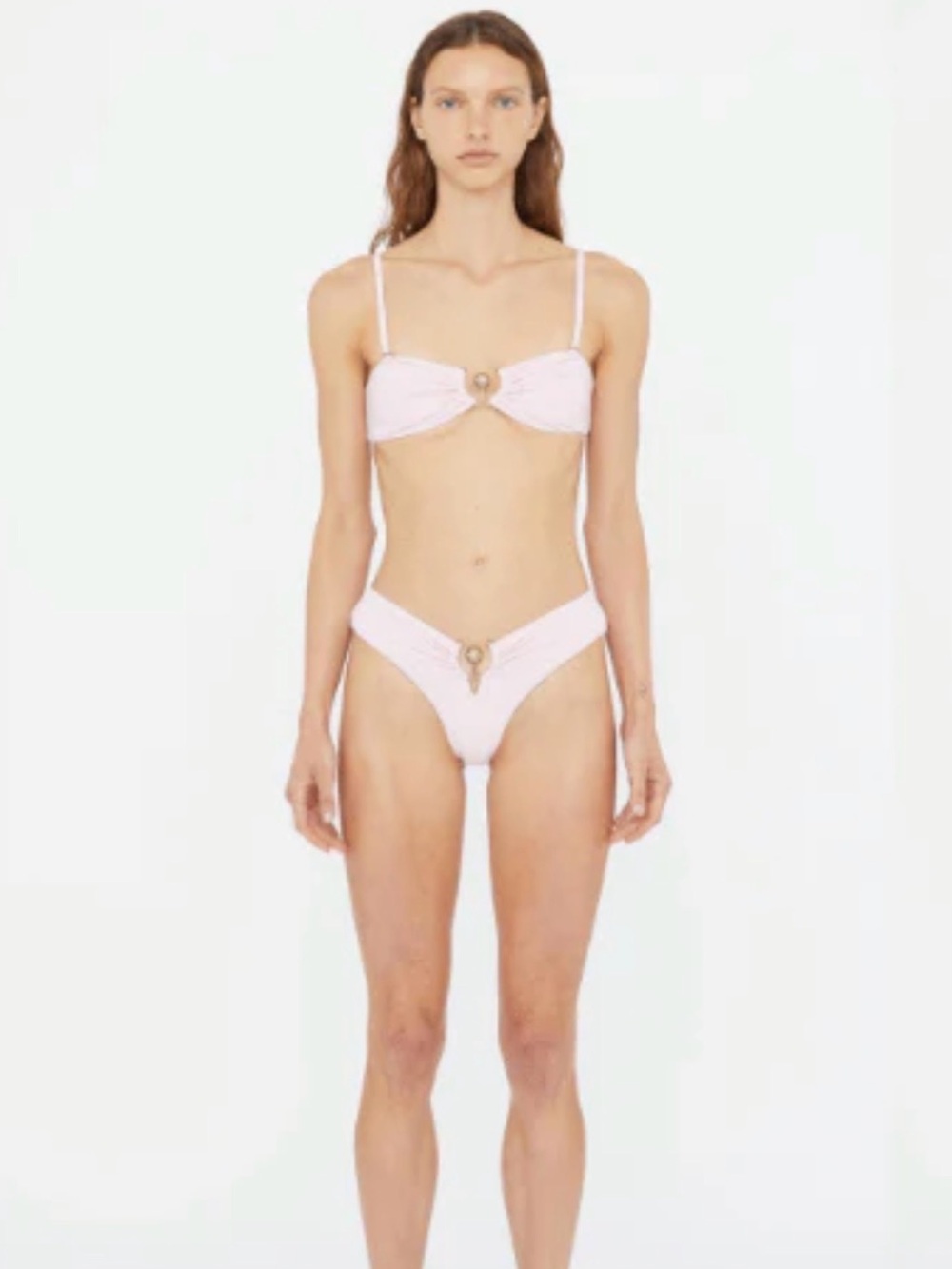 NWT! Christopher Esber Ruched Prong Bandeau - Picture 2 of 4